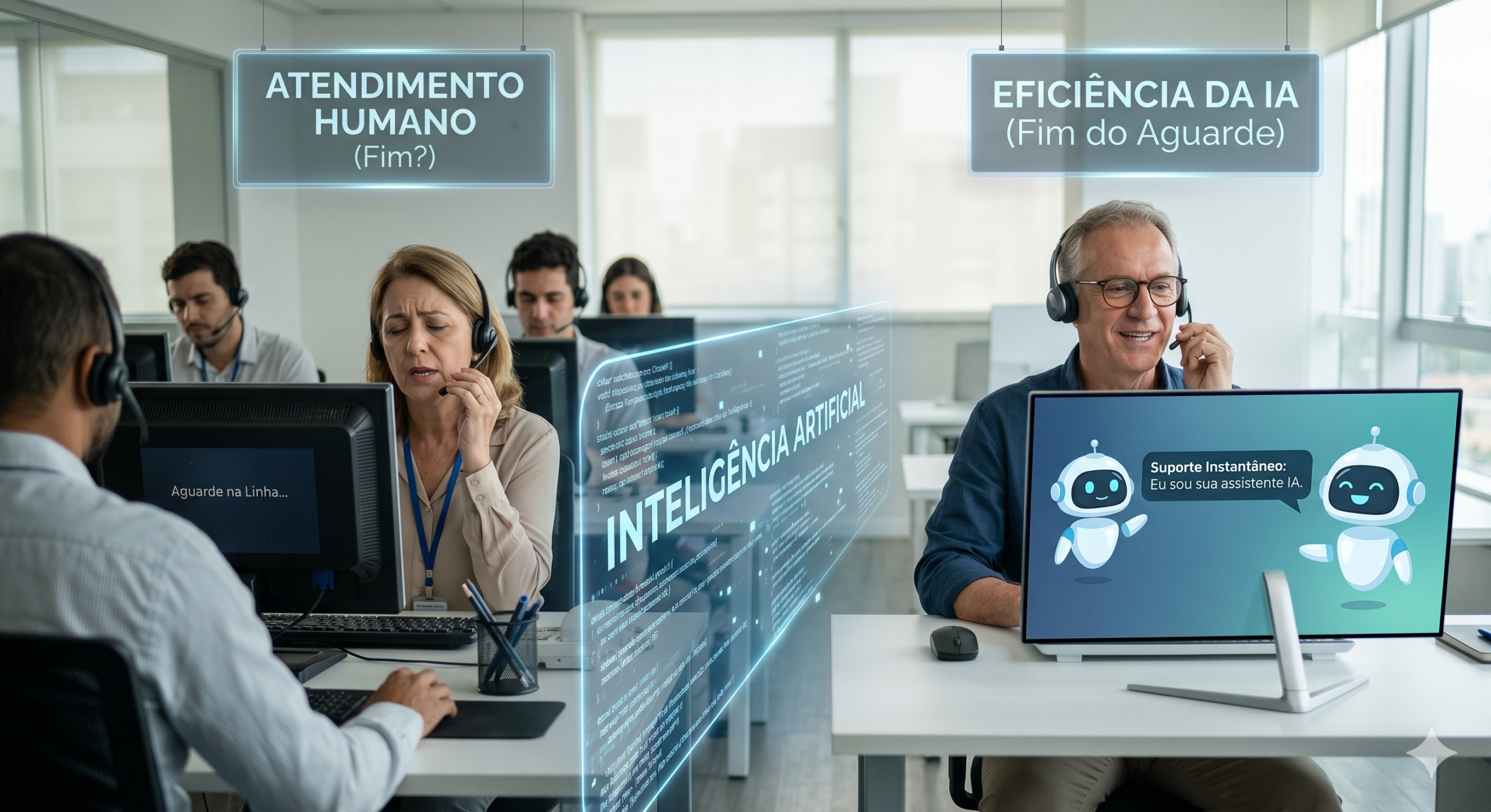 IA no Atendimento: Fim dos empregos ou do “Aguarde na Linha”?
